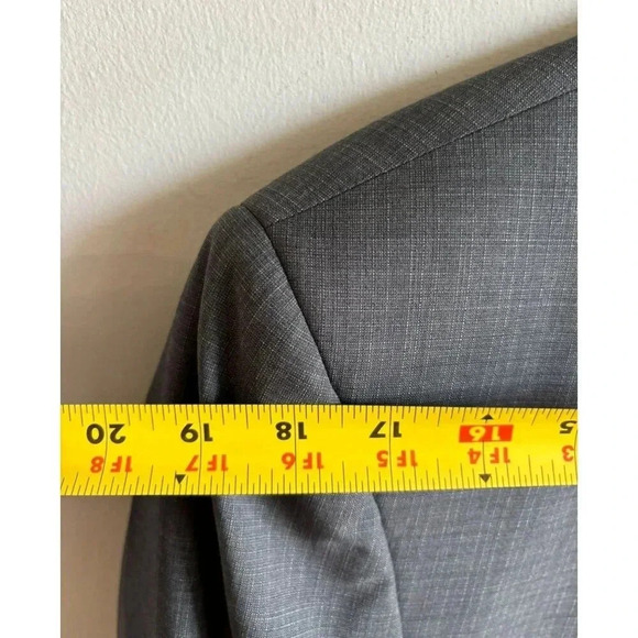 Cremieux Collection Mens Two Button Suit Jackets Blazer Sport Coat Grey Sz 44R - Picture 6 of 13